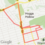 York Mills Hill Run route map