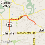 Donut run short route map