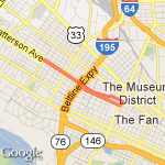 3 Mile Run route map