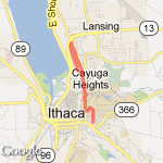 Cayuga Heights route map