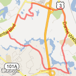 8 miles from work  route map