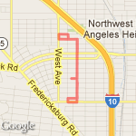 starting off route map