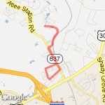 4 mile to HS route map