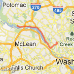 Cader Rock to School route map
