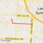 3 mile Longview route map