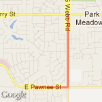 3 mi out and Back route map