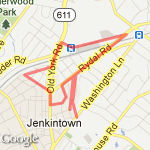 3.27 mile route route map