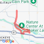 Lee+Shaker route map