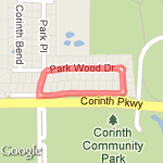 corinth parkway route map