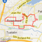 6 Mile Route From Work route map