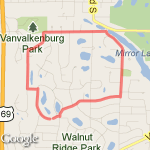 Up the hill route map