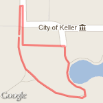 swimming half mile course route map