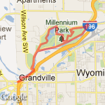 Johnson Park Saturday Run route map