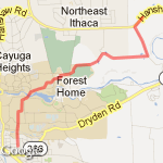 Horse Fields route map