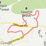 3.0 Mile Loop ; Rookery / Bear Run / Moose Hollow route map