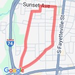 5K  City Run route map