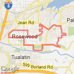 6 Mile Route From Work route map