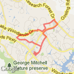 6miler from STarbucks route map