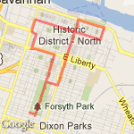 4.05 miles route map