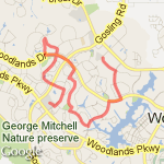 6mi w/trail from Villa route map