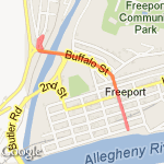 laneville-freeport route map