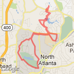 9 Miles CClub & Lanier route map