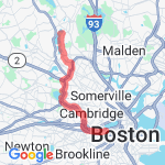 20m out-and-back route map