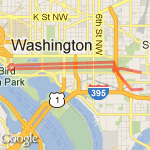 The Mall 5 mile route map