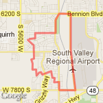 6.5 mile run route map