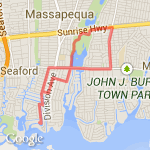 merrick to park thru preserve route map