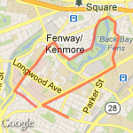 Fenway Run route map