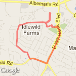 farm pound  easy run route map