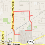 Old Streets to Soccer field, 2.25 route map