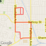 My neighborhood  route map