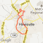 FSGA/ Hinesville  route map
