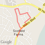 Neighborhood 1 1/4 Mile route map