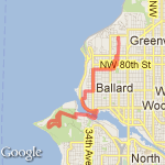 Discovery Park and back route map