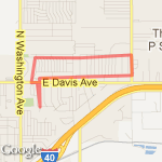 2 neighborhoods. route map