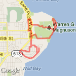 6 mile loop route map