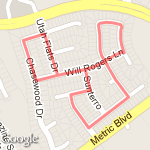 Neighborhood 1.35 Miles route map