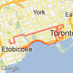 Marathon route map