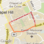 1m Fun Run route map