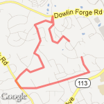 3.15 miles route map