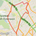 Highgate hill route map