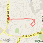 PRA to Weeping willow house and back route map