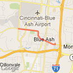 Cooper Rd. to Plainfield and back route map