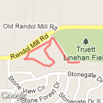 There and Back mile course route map