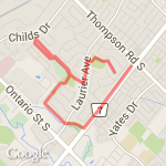 4.35 KM Run route map