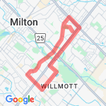 8 km Route route map