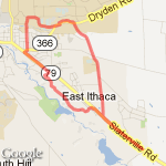 6 mile creek/ east hill route map